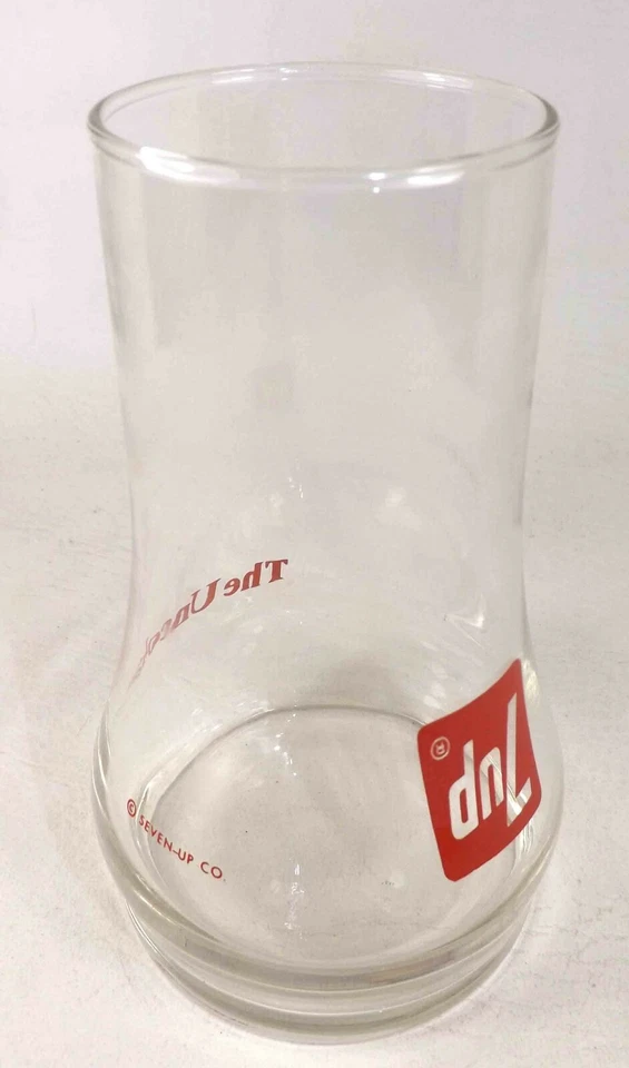 Vintage 7UP Glass The Uncola Upside Down Drinking Glass - Image 4 of 4