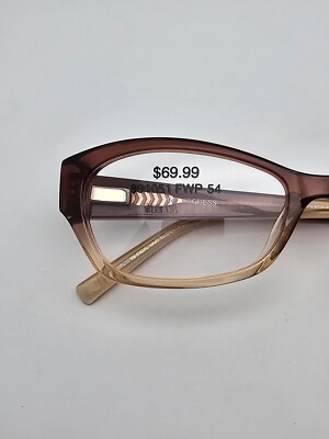 Guess GU2485-3 P42 Crystal Brown Fade Cat Eye Eyeglasses  display picture 1