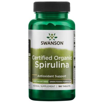 Swanson Spirulina Bio 500 mg 180tab