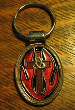Deuteronomy 4 Scripture Keyring - 2004 Our God Is A Consuming Fire Holy Keychain