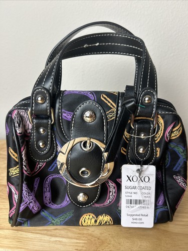 XOXO Sugar Coated Mini Black Bag Purse Hearts Handtasche Neu mit Etikett - Bild 2 von 12