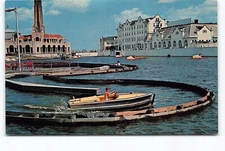 Motor Boat Ride Wesley Lake Asbury Park Ocean Grove NJ Chrome Postcard Unposted