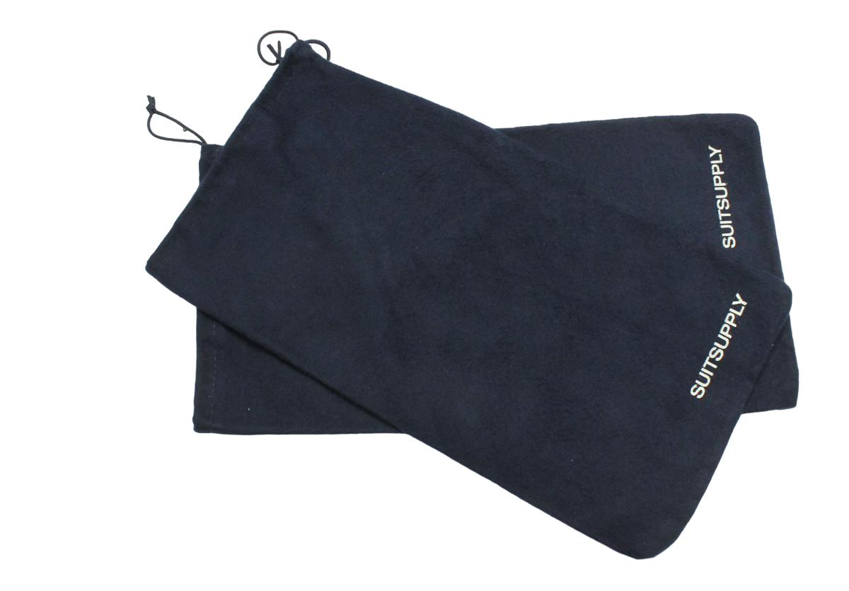 SUITSUPPLY Dust Bag Unisex 39 X 20 CM 2 Piece Drawstring Blue | eBay