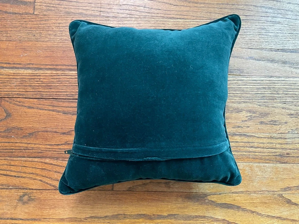 НОВАЯ шерстяная подушка для вышивания 12 x 12 дюймов для речных животных морской выдры, находящихся под угрозой исчезновения - Изображение 3 из 4