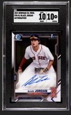 2021 Bowman Chrome Prospects CPA-BJ Blaze Jordan Auto SGC 10