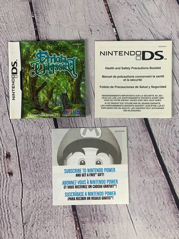 Etriah Odyssey  (Nintendo DS, 2007) CIB Complete Very Good Condition - Image 4 of 4