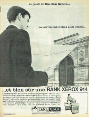 Advertising 0321 1964 RanK Xerox Machine Account H.E.C Marketing