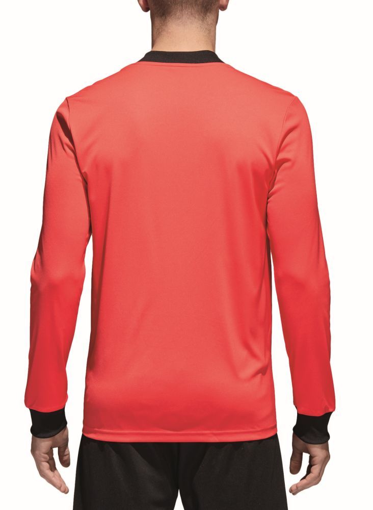 Adidas Mens Referee 18 Football Soccer Long Sleeve Jersey Shirt Top Red | eBay