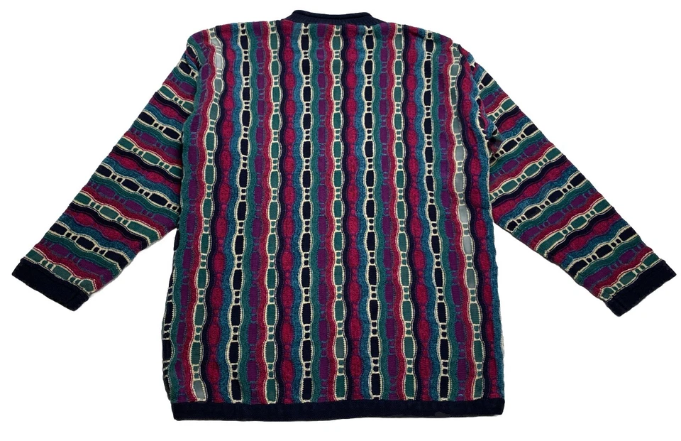 Suéter Estilo Coogie Tejido 3D De Colección Talla Grande Multicolor (Falta Etiqueta de Marca) Foto 2 de 4