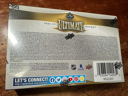 2022-23 Upper Deck Ultimate Collection HOCKEY Hobby Box Factory Sealed - Picture 2 of 2