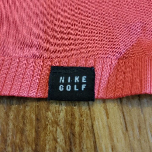 Nike Golf Shirt Women Small Fusion Pink Dri-Fit UV Ace Mock-Neck Top New - Picture 4 of 8
