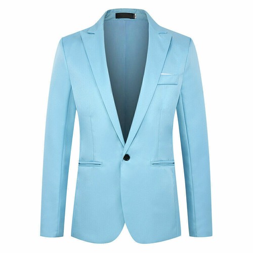 Männer Formell Business Sakko Anzug Blazer Klassische Hochzeit Jacken Mantel. - Bild 8 von 16