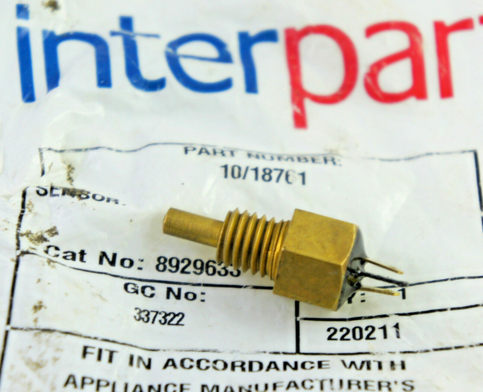 Potterton Combi/Ecotherm/Lynx/Puma  Air/Water Flow Sensor 10/18761 (K10)