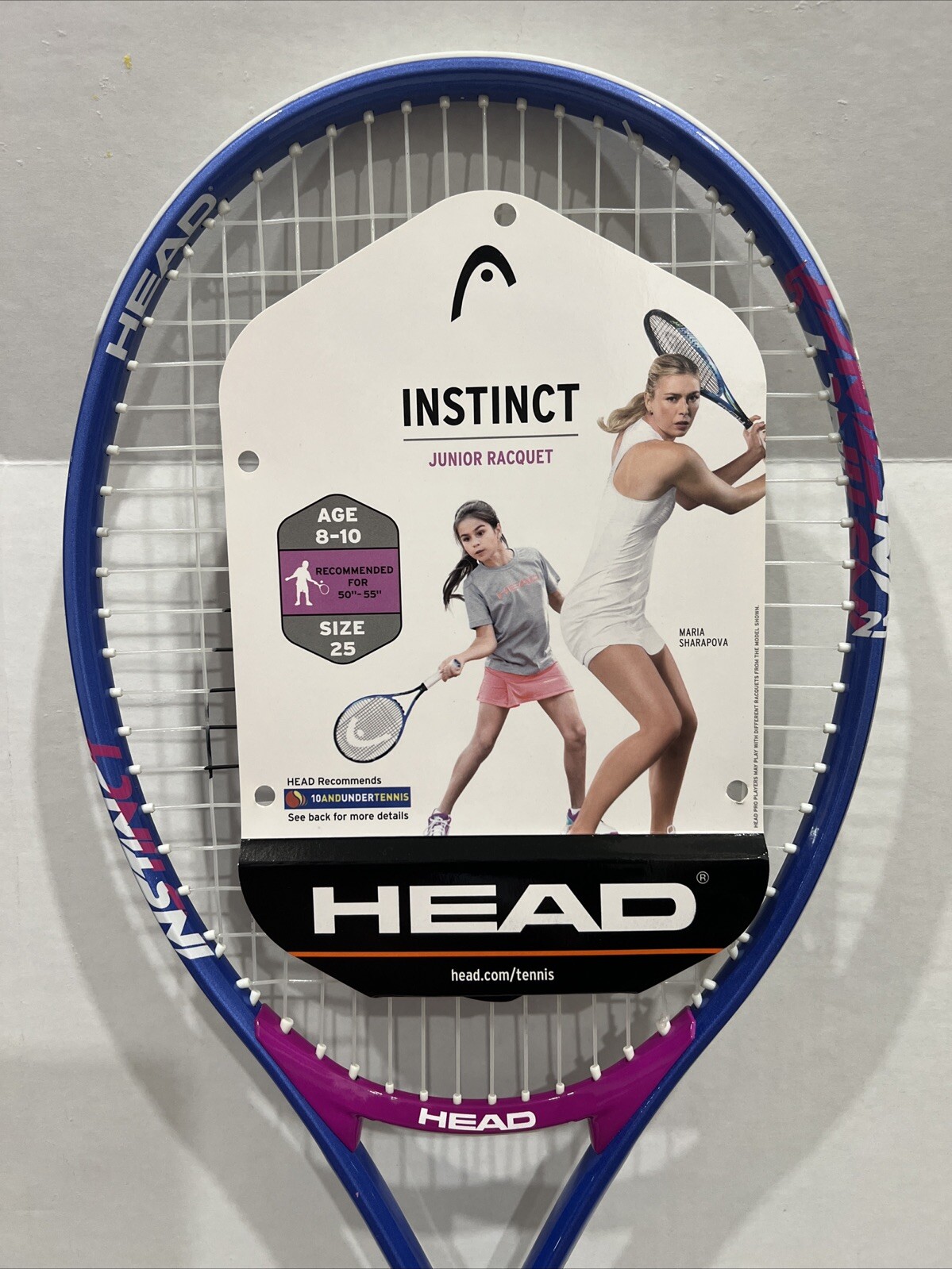 HEAD Instinct Size 25 Tennis Racquet Youth Kids Junior Purple Violet Blue 3 7/8
