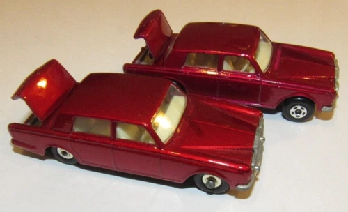 2 diff. Rolls Royce Silver Shadow Matchbox Diecast Cars England Lesney SHARP