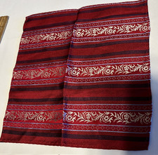 Unbranded Pocket Square Handkerchief Hand Made 9  X8.5" Multicolor 100 Silk