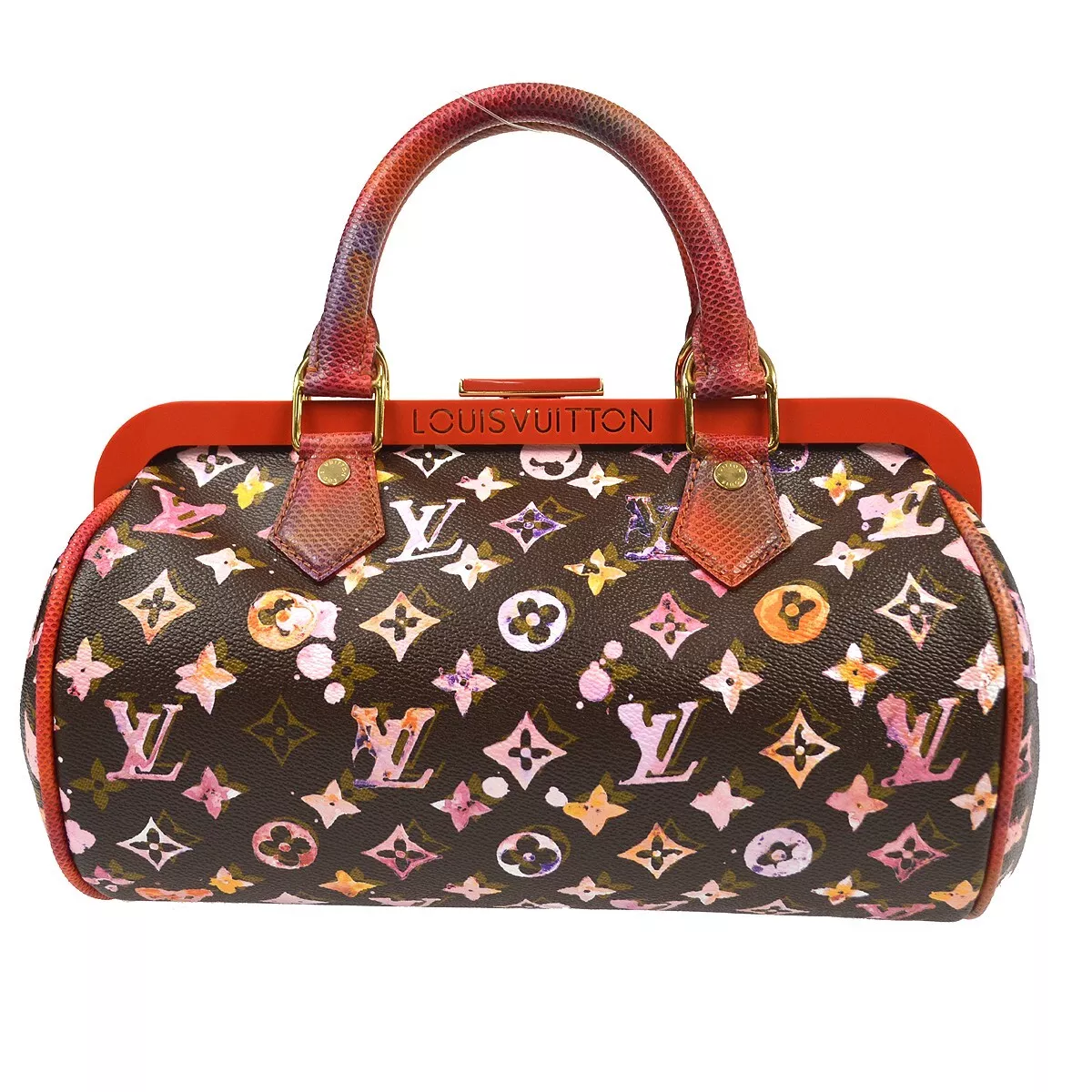 Louis Vuitton Papillon Handbag Purse Monogram Watercolor M95730 MB0088  97397