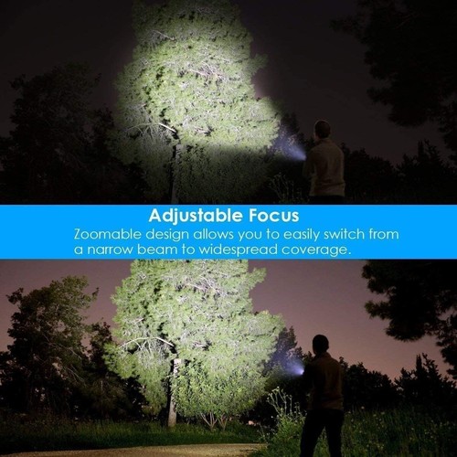 4-Pack Rechargeable Tactical LED Flashlights - 2000 Lumen Waterproof Power - Picture 7 of 9