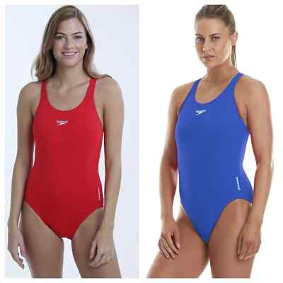 Speedo Endurance + Medalist Swimsuit Black, Navy, Red or Blue UK 8-20