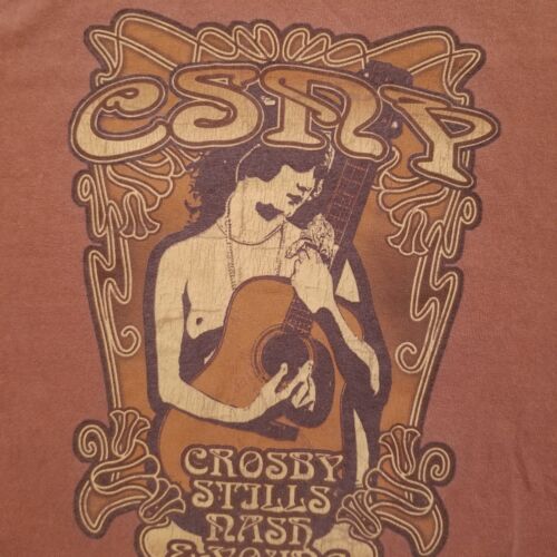 Vintage Crosby Stills Nash Young T Shirt Size XL 2006 Freedom Of Speech Tour - Picture 2 of 12