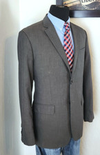 Banana Republic Blazer Men 44R Grayish Brown 2 Button Sport Coat Casual Jacket