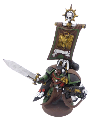 Warhammer 40k Marines Espaciales Salamandras Comandante Fuera de Uso Pintado - Imagen 1 de 2