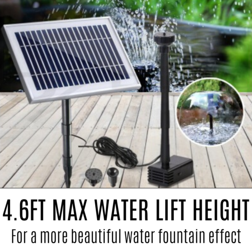 25W Solar Powered Fountain Submersible Water Pump Indoor Outdoor Garden 12V New - Picture 3 of 12