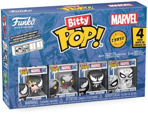 Funko Bitty POP!: Spider-Man - Venom 4-Pack [New Toy] Vinyl 