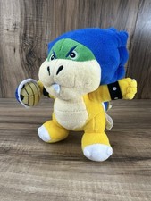 Super Mario Bros U Ludwig Von Koopa Plush 8" 2014 with Blue Turtle Shell