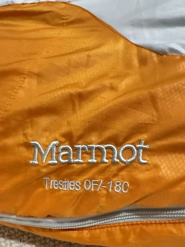 Marmot Treatles 0F/-18C Lightweight Sleeping Bag Adult Camping Hiking Cold /hot