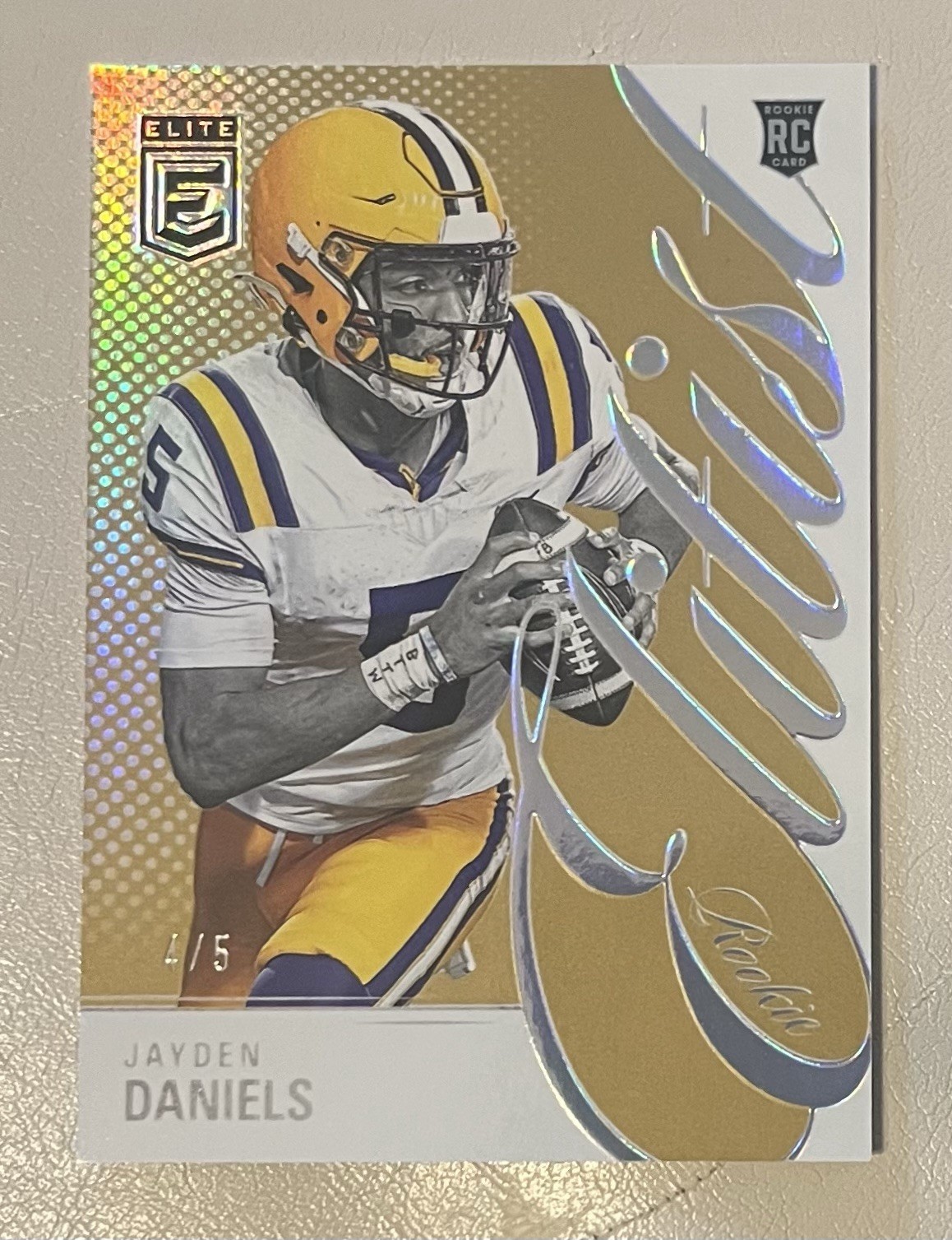 2024 Donruss Elite Elitist Jayden Daniels RC GOLD /5