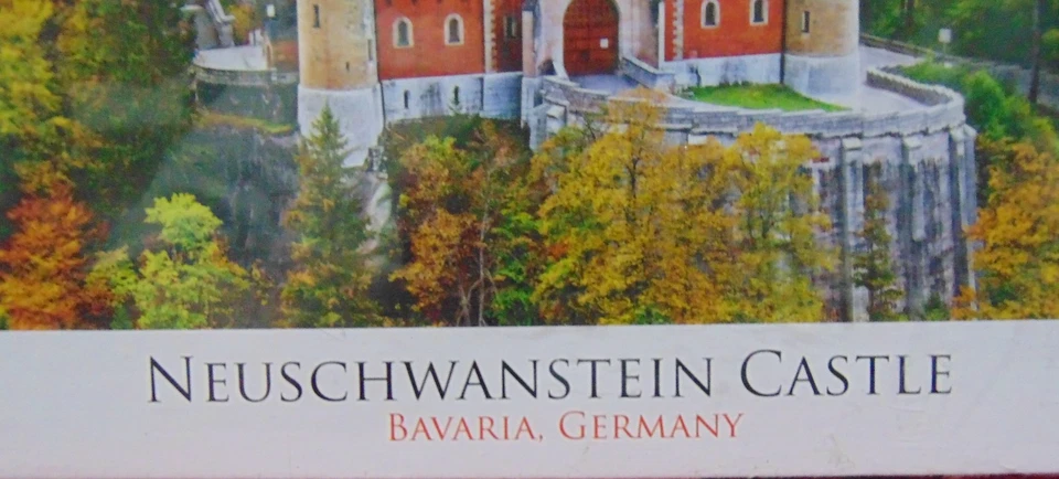 NEUSCHWANSTEIN CASTLE Baveria, Germany 1000 Pc. Jigsaw Puzzle NEW SEALED 19"x26" - Image 2 of 4