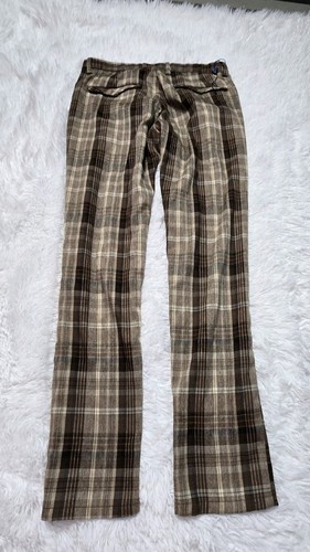 Suslo Couture Herren kariert Chino Golf adrette Stretch Hose Pants Größe 30x30 - Bild 6 von 13