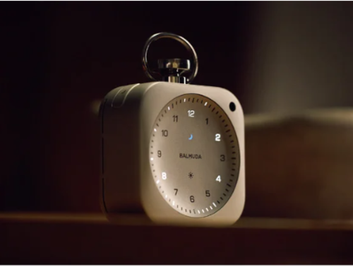 BALMUDA The Clock DSC01-SV Silver Desk Alarm Clock Bluetooth Wi-Fi