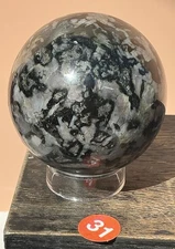 Indigo Gabbro (Mystic Merlinite) Shaman Sphere From Madagascar Healing Magical