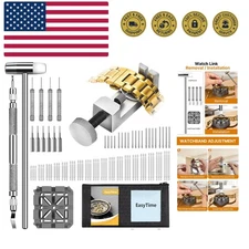 Watch Link Removal Kit: Professional Watch Strap Adjustment Tool Band Replace...