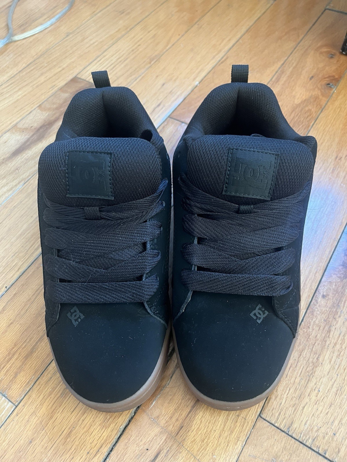 DC Shoes Court Graffik Leather Skate Sneakers Black Brown Lo