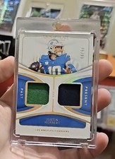 JUSTIN HERBERT 2024 IMMACULATE PAST AND PRESENT PATCH CHARGERS 25/99 #PAP-JHT