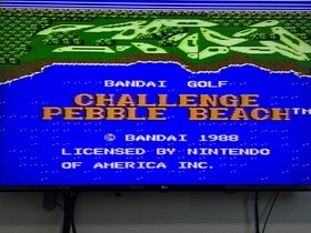 Nintendo NES Golf & Bandai Golf Challenge Pebble Beach, Cleaned & Tested