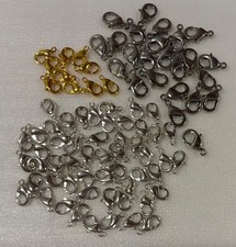 310 Lobster Clasps Bulk Lot Gold Silver Gunmetal Tone 10mm 15mm Jewelry Findings