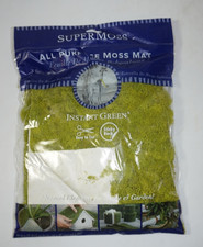 SuperMoss All Purpse Green Moss Mat 16"x18" Sticky Back Instant Green Craft