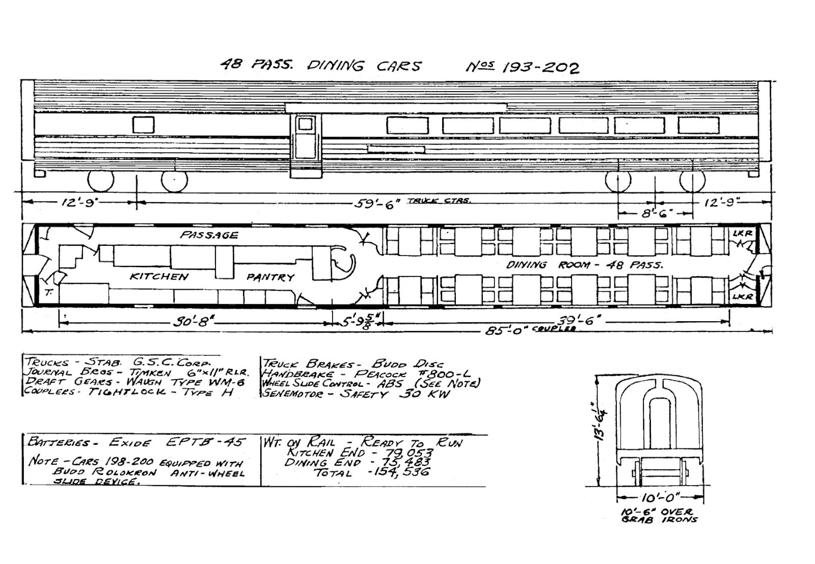 Chicago Burlington & QuincyRR CB&Q C&S FW&D 50-'s Passenger Car PDF Pages on DVD