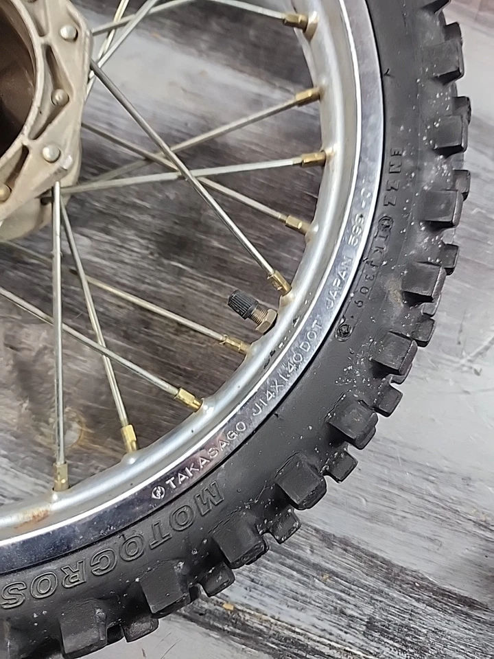 Neumático eje rueda delantera Kawasaki KX60 KX 60 1990-2003 41025-1082 41034-1168 Foto 4 de 4