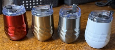 Primula Double Wall Stainless Steel Tumbler with Flip Top Lid 14 oz Set Of 4