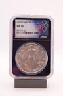2026 American Silver Eagle 1 oz NGC MS70 - TraderBea Purple Core