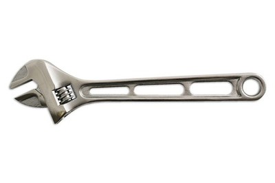 LASER 4923 verstellbarer Schraubenschlüssel 250 mm Chrom-Vanadium-Stahl 28 mm Backenkapazität