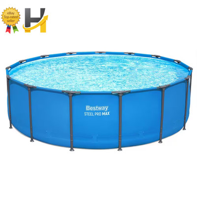 Steel Pro MAX 15  X 48'' above Ground Pool Round Metal Frame Outdoor Swimming Poo