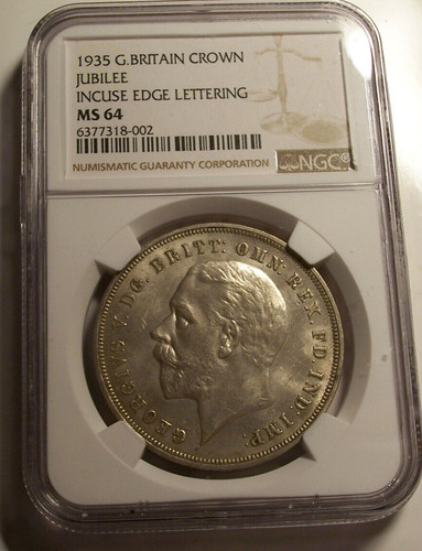 Great Britain, 1935 George V Crown. NGC MS 64. 715,000 Mintage.