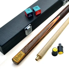 CUESOUL 57" 18oz Snooker/Pool Cue Hand-Spliced with Black Cue Case