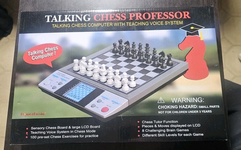 New in Box Talking Chess Professor PowerBrain Teaching Voice System 8 Games!